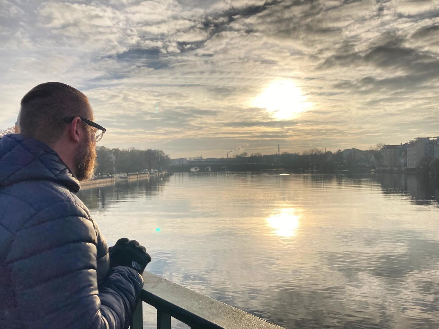 Wintersonne #winter #sonne #spree #himmel